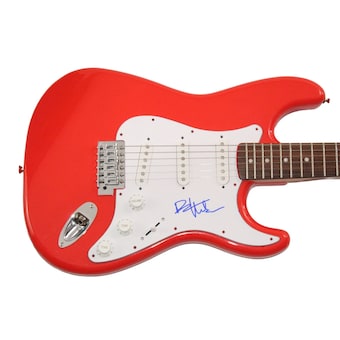 Dave Matthews Signed Autograph Red Fender Electric Guitar - Band w/ JSA COA