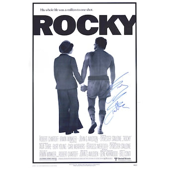 Sylvester Stallone Rocky Autographed 24" x 36" Movie Poster