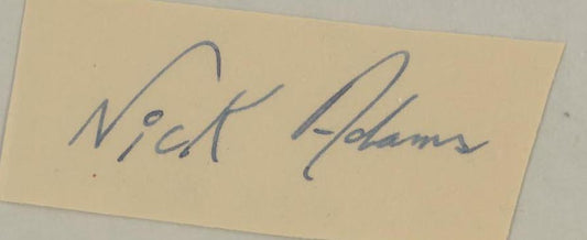 Nick Adams signature cut. GFA Authenticated