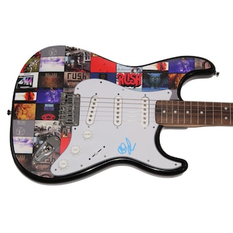 Alex Lifeson Signed Autograph Custom 1/1 Rush Fender Electric Guitar - Jsa Coa