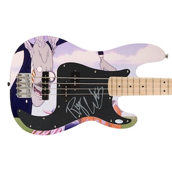 Pink Floyd Roger Waters Signed The Wall Fender Graphics Bass Guitar Exact Proof