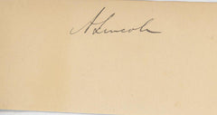 Abraham Lincoln signature cut