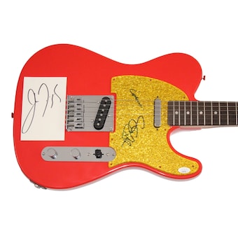 Creedence Clearwater Revival Signed Autograph Fender Electric Guitar - JSA COA