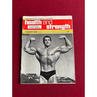 1970, Arnold Schwarzenegger, "Health & Strength" Magazine (No Label) Scarce