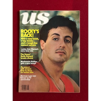 1977, Sylvester Stallone, "US " Magazine (No Label) Scarce