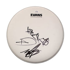 Blink-182 Band Signed Autograph 12" Drumhead - Travis Barker Tom DeLonge +1 JSA