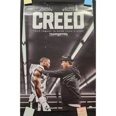 Sylvester Stallone Michael B Jordan Signed Original 27x40 Creed Movie Poster PSA