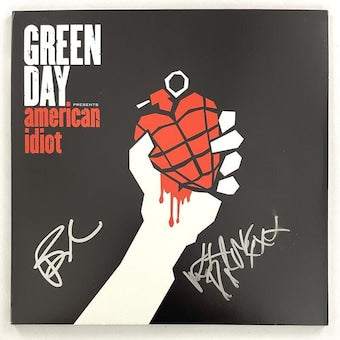 Billie Joe Armstrong & Mike Dirnt Signed Album Green Day American Idiot Beckett