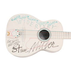 Steve Miller Signed Autograph Hand Painted Sketched Acoustic Guitar w/ JSA COA