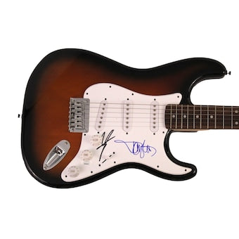 Vince Neil & Tommy Lee Signed Autograph Fender Electric Guitar - Motely Crue Jsa