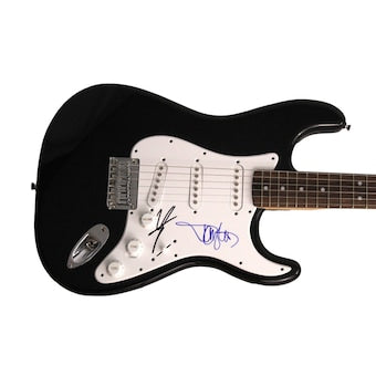 Vince Neil & Tommy Lee Signed Autograph B Fender Electric Guitar Motely Crue Jsa