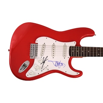 Vince Neil & Tommy Lee Signed Autograph R Fender Electric Guitar Motely Crue Jsa