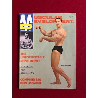 1979, Arnold Schwarzenegger, "Muscular" Magazine (No Label) Scarce / Vintage