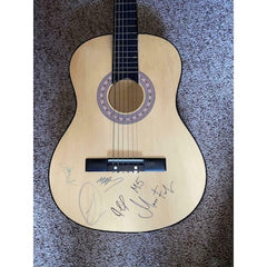 Maroon 5 Full Band Signed Autograph Acoustic Guitar - Overexposed Adam Levine +4