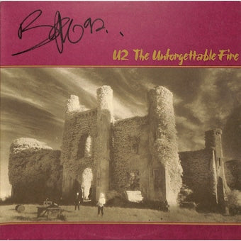 Autographed Bono U2 Signed Unforgettable Fire Album BAS (Grad Collection)