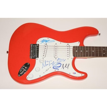 Maroon 5 Band (x5) Signed Autograph Fender Brand Electric Guitar Adam Levine Psa