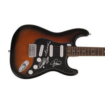 Greta Van Fleet Band (x3) Signed Autograph Full Size Fender Electric Guitar Acoa