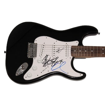 5 Seconds Of Summer 5sos Signed Autograph Black Fender Electric Guitar Jsa Coa