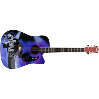 Sam Hunt Autographed Guitar - Hand Painted by Artist Cortney Wall - Limited Edition #1 of 1