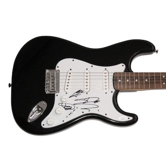 Tokio Hotel Band Signed Autograph Fender Guitar x3 Tom Kaulitz Bill & Georg JSA