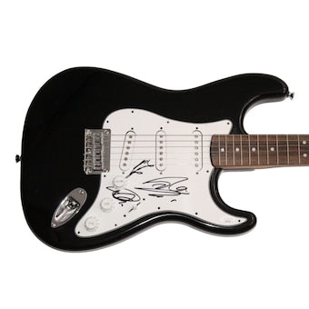 Tokio Hotel Band Signed Autograph Fender Guitar Tom Kaulitz Bill & Georg w/ JSA