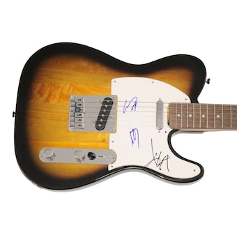 Slipknot Band x3 Signed Autograph Fender Telecaster Guitar - Corey Taylor +2 JSA