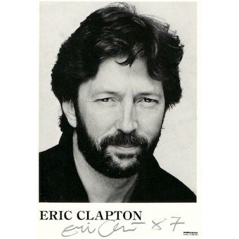 Eric Clapton Signed Autograph 4x6 Photo - The Yardbirds & Cream Guitar God Jsa