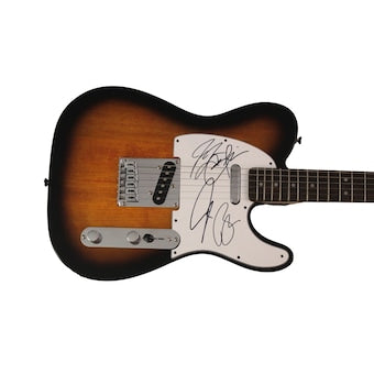 Kings Of Leon Full Band Signed Autograph Fender Telecaster Electric Guitar Jsa