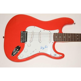 Yoko Ono Signed Autograph Fender Electric Guitar - Beatles John Lennon Wife Psa