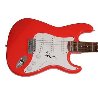 TAYLOR HAWKINS SIGNED AUTOGRAPH RED FENDER ELECTRIC GUITAR - FOO FIGHTERS w/ JSA