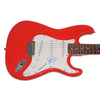 Dave Grohl Signed Autograph Red Fender Electric Guitar Nirvana Foo Fighters Jsa