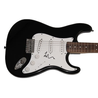 TAYLOR HAWKINS SIGNED AUTOGRAPH BLACK FENDER ELECTRIC GUITAR FOO FIGHTERS w/ JSA