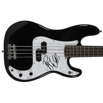 Roger Waters Pink Floyd Signed Black Fender Squier Bass Guitar BAS #AC78236