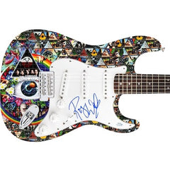 Pink Floyd Roger Waters Signed Fender 1/1 Blotter Acid Graphics Guitar ACOA