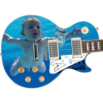 Nirvana Autographed 1/1 Custom Graphics Nevermind Album Cd Guitar