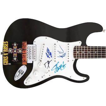 Guns N Roses Autographed Signed 1/1 Custom Graphics Guitar