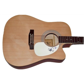 Chris Martin Coldplay Signed Autographed Full Size Acoustic Guitar Beckett COA