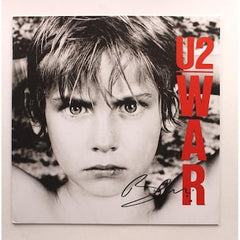 Bono U2 Signed Autograph War Album Vinyl Record Insert Lyric Booklet Beckett COA