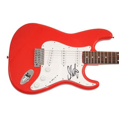 Steven Tyler Aerosmith Signed Autograph Red Fender Electric Guitar w/ JSA COA