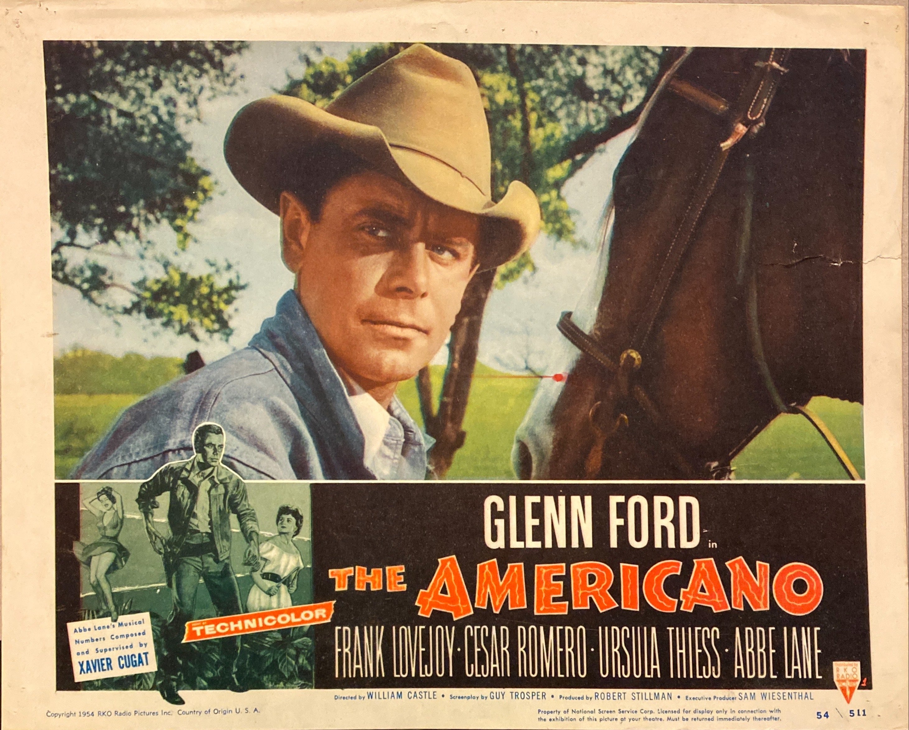 Glenn Ford "The Americano" Lobby Card