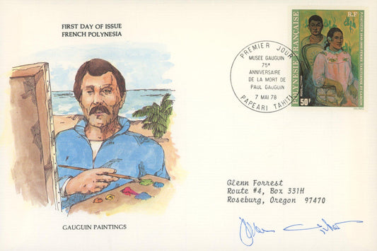 Jamie Wyeth signed first day cover