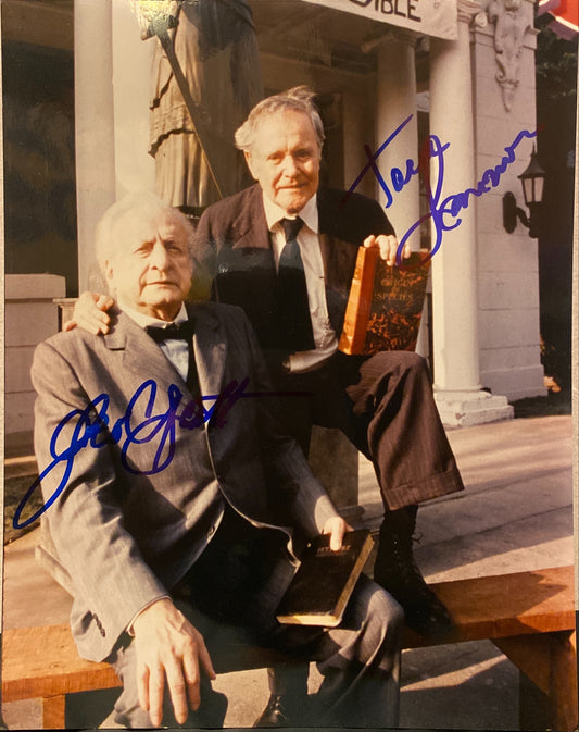 George C. Scott and Jack Lemmon signed "Inherit the Wind" TV movie signed photo 