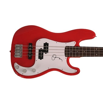 Sting Signed Autograph Full Size Red Fender Electric Bass Guitar The Police Jsa