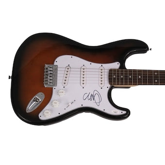 Chris Martin Signed Autograph Full Size Fender Electric Guitar Coldplay Jsa Coa