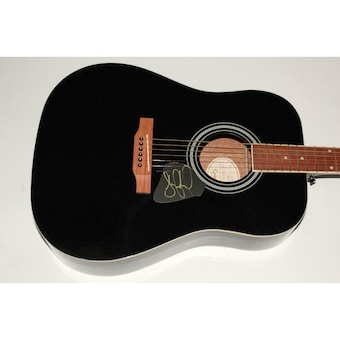 Stefan Lessard Signed Autograph Gibson Epiphone Acoustic Guitar - Dave Matthews