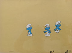 The Smurfs Original Animation Cel