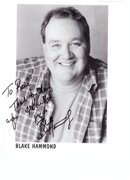 Blake Hammond signed photo