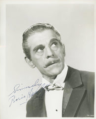 Boris Karloff Universal Monster signed photo. GFA Authenticated