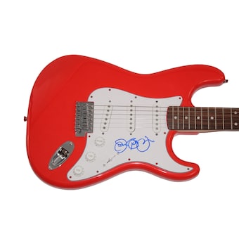 Jon Bon Jovi Signed Autograph Full Size Red Fender Electric Guitar - W/ Jsa Coa