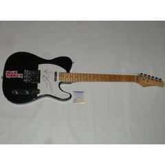 Bruce Dickinson Signed Black Electric Guitar Iron Maiden Autographed Psa Coa